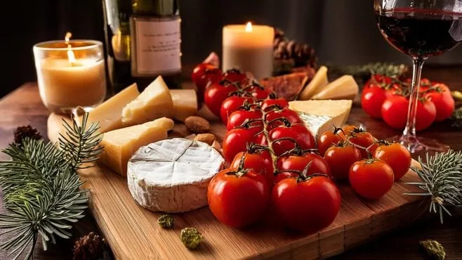 The 12 Days of Village Farms' Tomato, Wine and Cheese Pairings